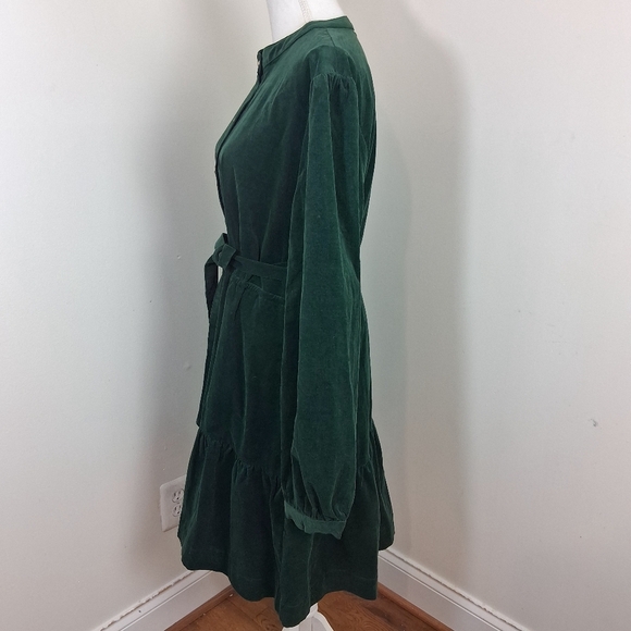 Draper James RSVP Dark Green Corduroy Button Shirt Dress Size XXL NWT - Picture 10 of 13